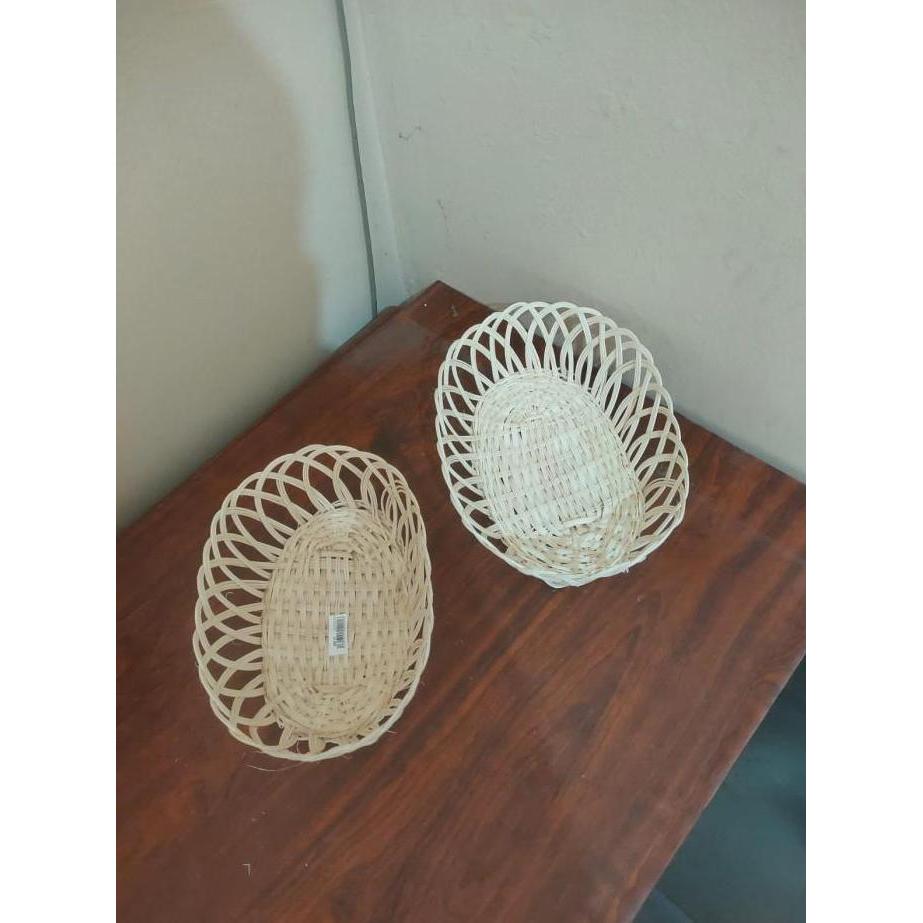 KERANJANG ROTAN PARCEL OVAL POLOS KERANJANG BUAH PARSEL BESAR KECIL