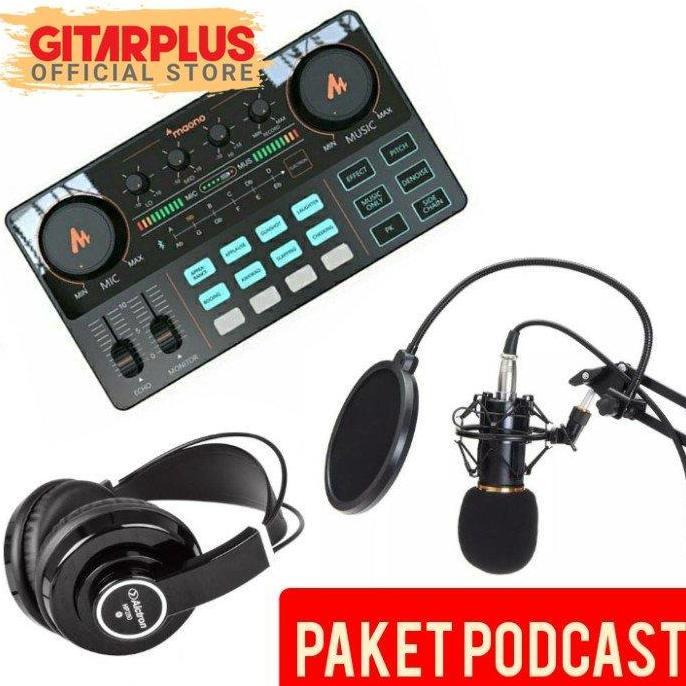 PAKET MAONO AU-AM200 PODCAST 1 ORANG RECORDING ZOOM ASMR