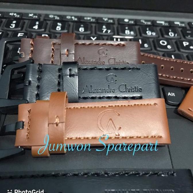 Strap Tali Kulit Jam Tangan Alexandre Christie Tali Kulit Alexandre Christie Tali Kulit AC murah