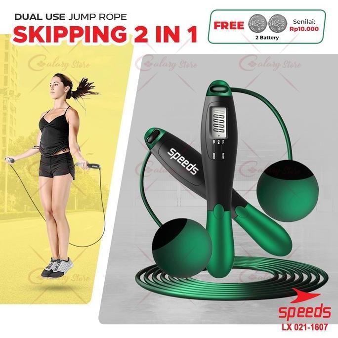 SKIPPING LOMPAT TALI JUMP ROPE SPEEDS BERKUALITAS LX 021-1006