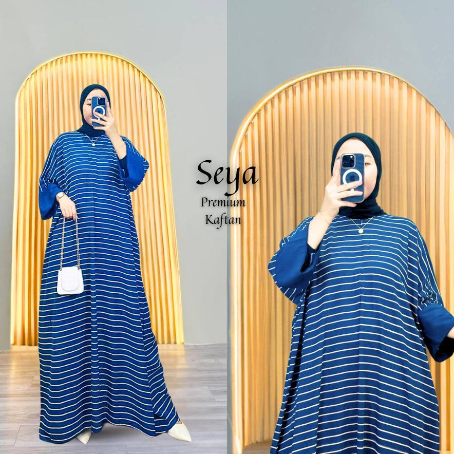 RAVELLACOLLECT SEYA PREMIUM KAFTAN ABAYA BY RAYON JUMBO - DAILY DASTER KAFTAN COCOK UNTUK SEHARI - H