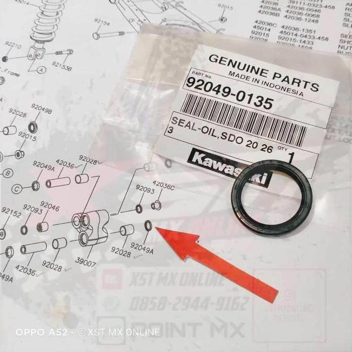 seal unitrack besar unitrack klx 150 original