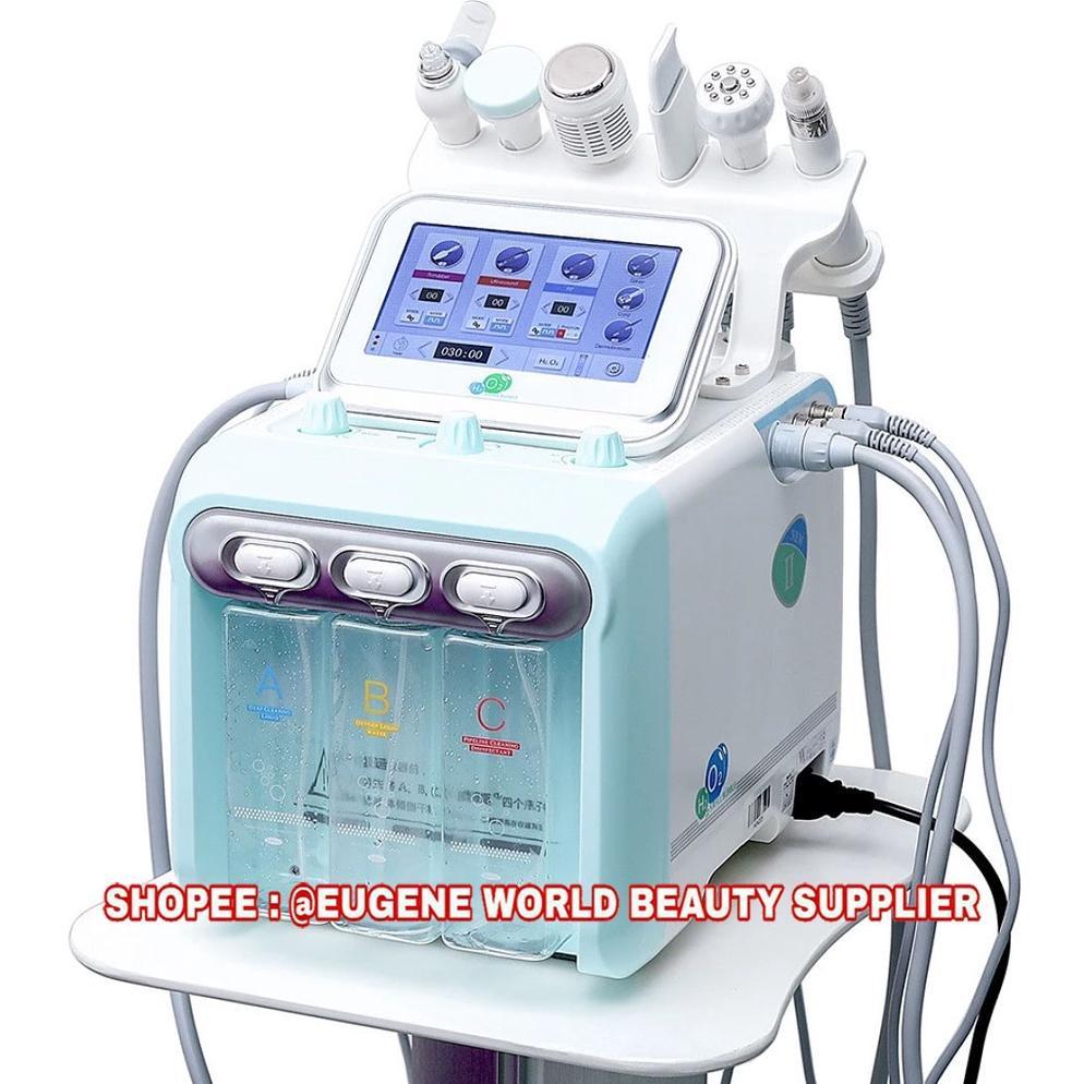 NEW HYDRA 6IN1 H2 02 HYDROGEN MESIN FACIAL AQUA DERMABRASION ALAT HYDRAPEEL 6 IN 1 PROFESIONAL USE M
