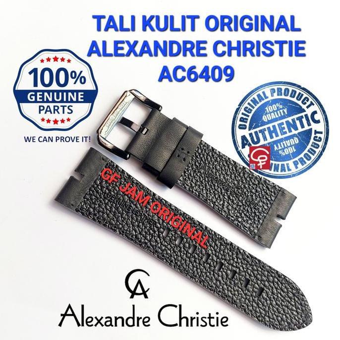 Ready STRAP KULIT TALI JAM TANGAN ALEXANDER CHRISTIE AC6409 AC 6409 ORIGINAL