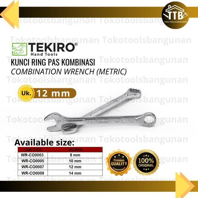 TEKIRO Kunci ring pas/Combination Wrench 8 10 12 14mm