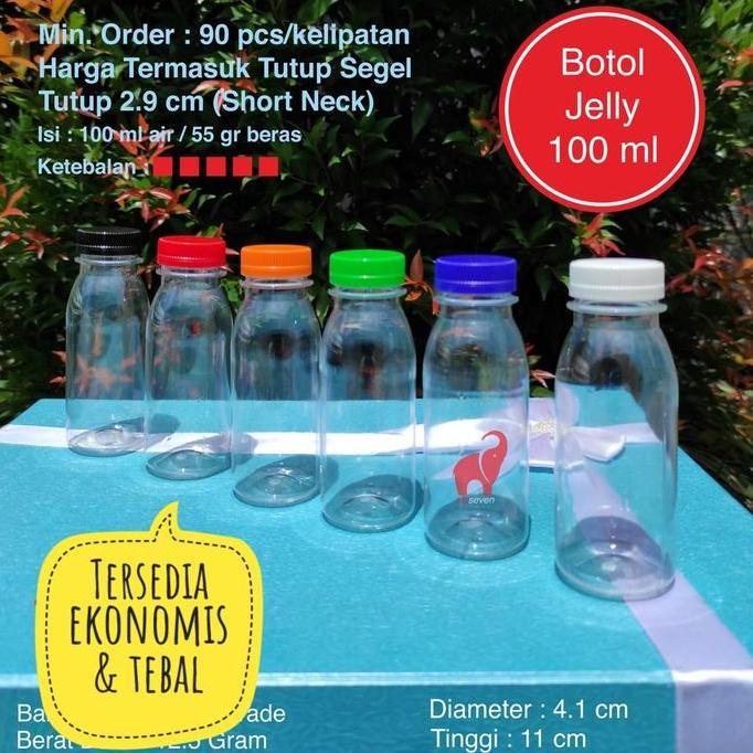 Botol Zam Zam 100 ml - Botol Jelly 100 ml - Botol Plastik 100 ml