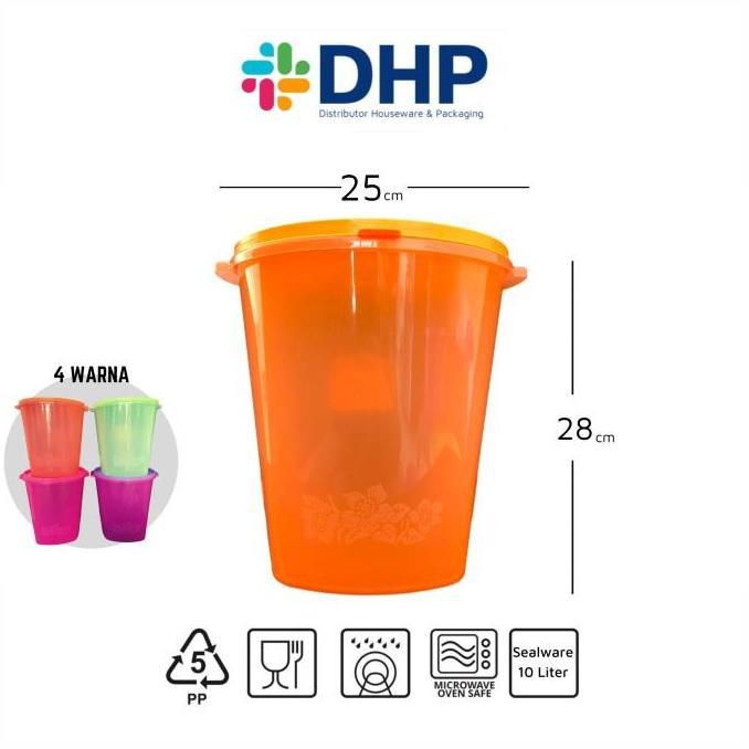 Toples Sealware 10 Liter Plastik Besar Tempat Kerupuk Peyek