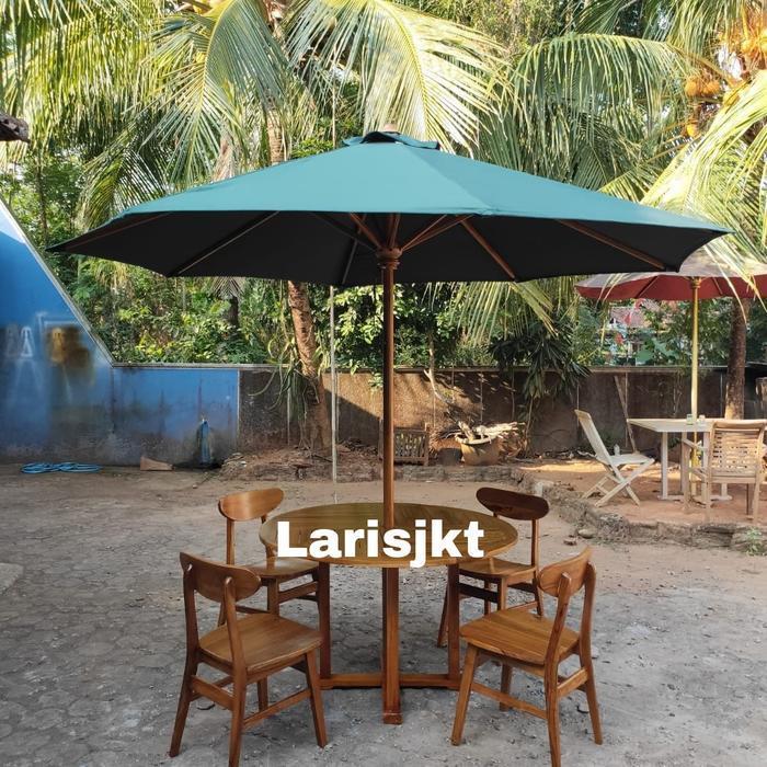 Meja &Kursi jati payung taman tenda cafe
