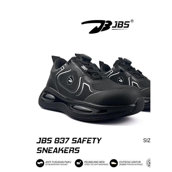 Sepatu Safety Sneakers Tali putar Ujung Besi / Sepatu JBS 837 Safety Sneakers Tali Putar / Sepatu Pr