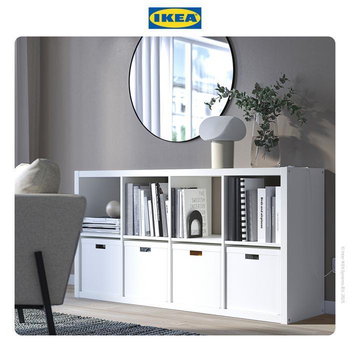 IKEA KALLAX Rak Pajangan Minimalis Putih Berkualitas 77x147cm Furniture