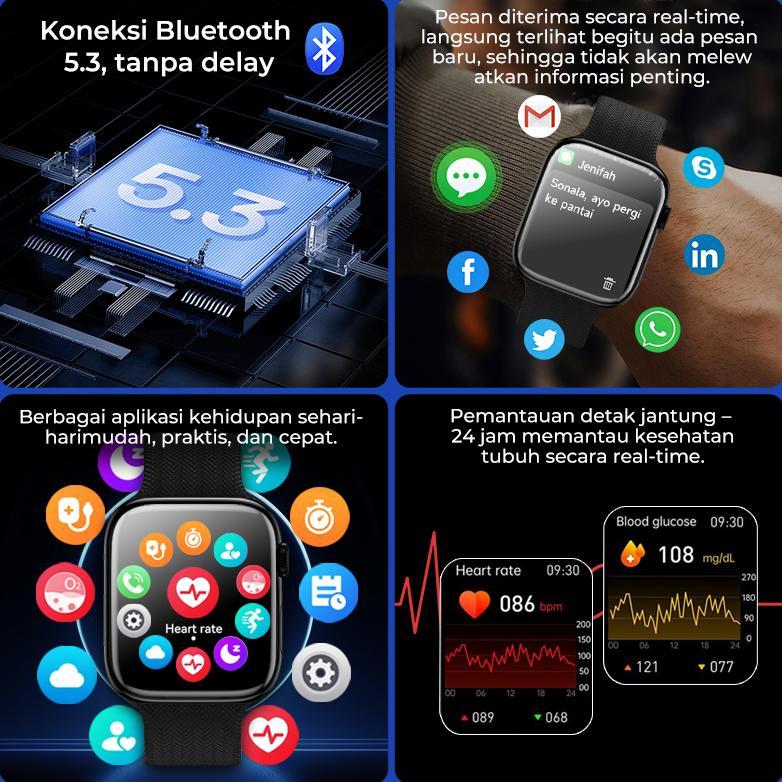 Hot Deals Fitfly Jam Tangan Smartwatch Wanita ,Smartwatch Pria, Jam Tangan Couple Beberapa Mode Olah