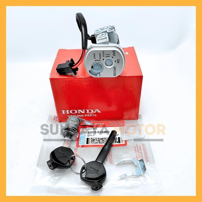 Kunci Kontak Set K25 Keyset Original Honda Beat Karbu Beat Fi Beat Pop Beat Esp Kunci Motor 1 Set Ke