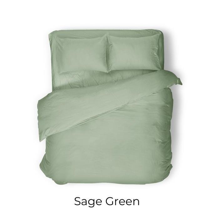 TERLARIS SPREI POLOS SAGE GREEN DISPERSE 120X200
