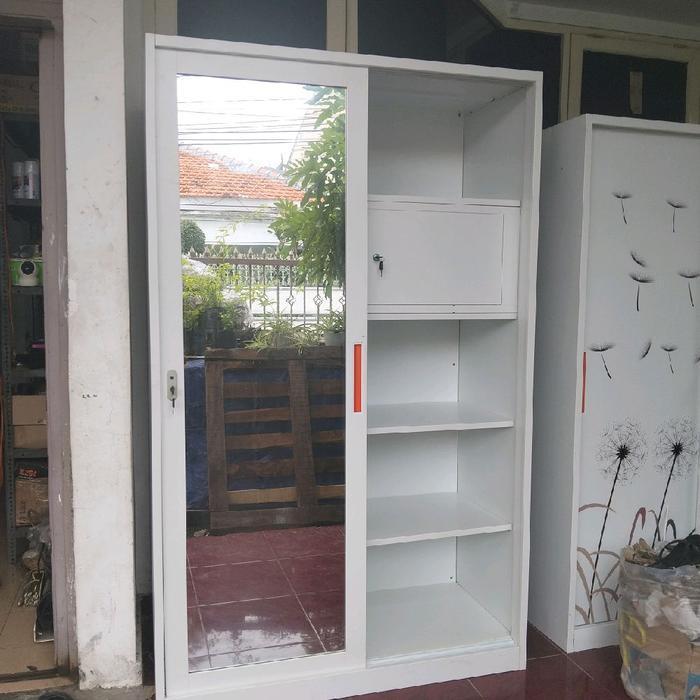 lemari pakaian besi lemari baju besi 2 pintu