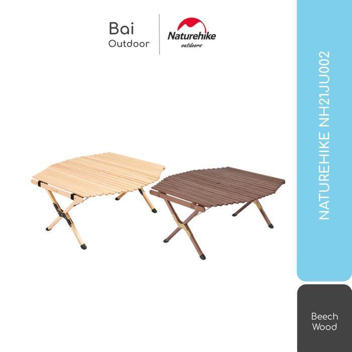 MEJA LIPAT KAYU PORTABLE CAMPING OUTDOOR PIKNIK NATUREHIKE NH21JU002