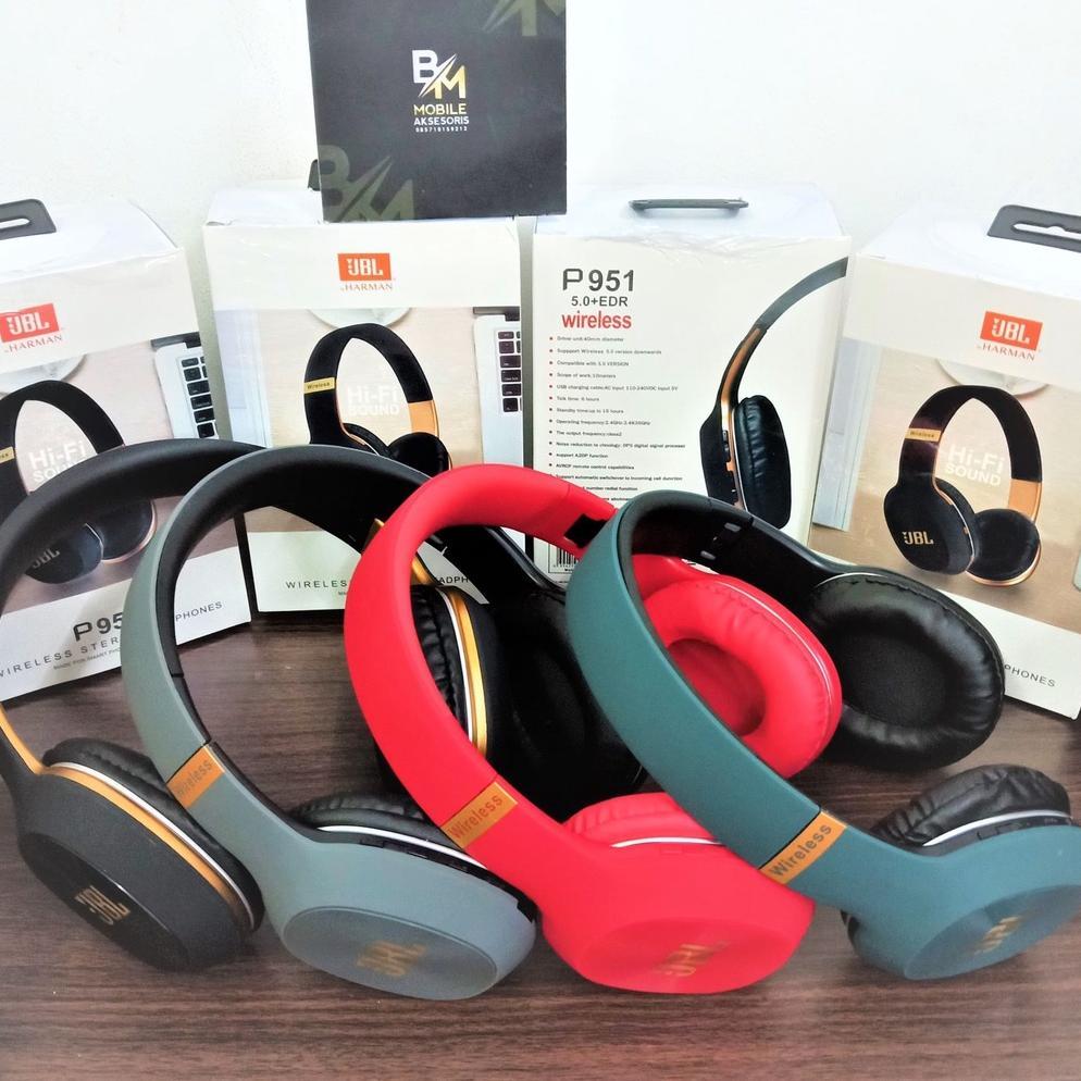 Terbaru Headphone Bluetooth P951Bt Superbass Headphone Bando Super Bass P951Bt