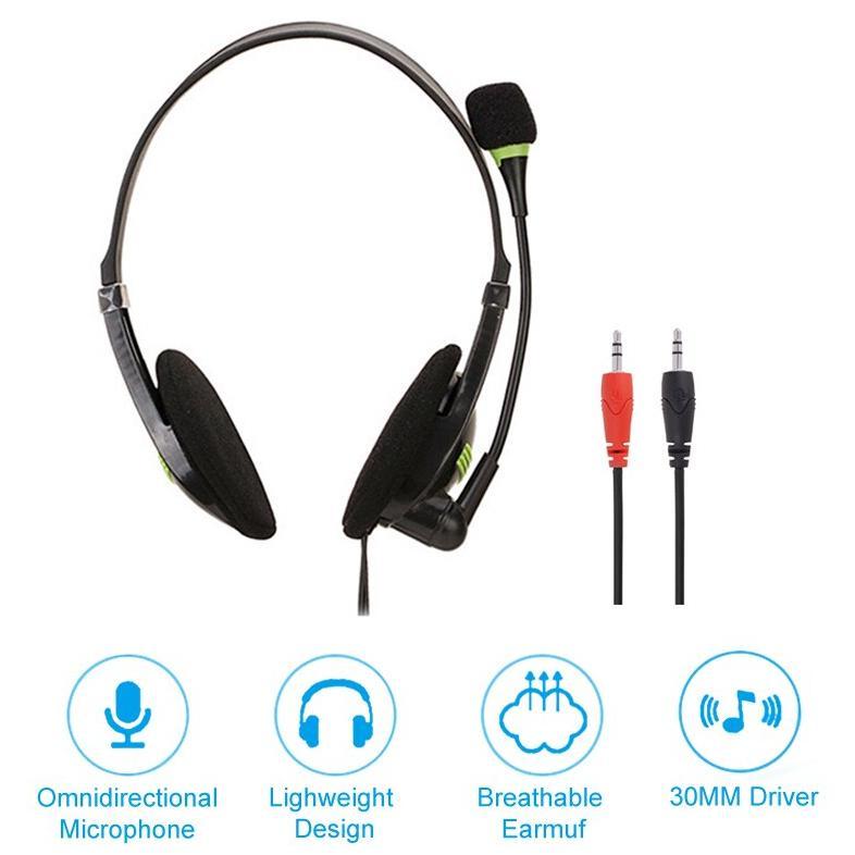 Cuci Gudang Headset Komputer 440 With Mic 3.5Mm Headphone Pc Headset Gaming