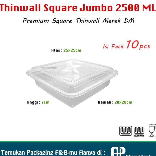 Thinwall 2 Ml Square Jumbo Dm Isi 10Pcs