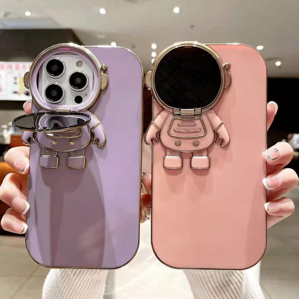 Case Astronot Standing Iphone Softcase/Silicone