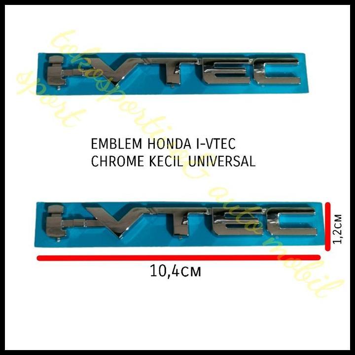 TERBARU EMBLEM LOGO TULISAN STIKER HURUF HONDA I-VTEC KECIL CHROME I-VTEC
