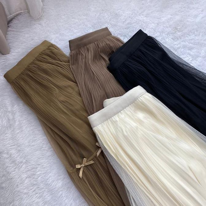 Shenel | Rok Tutu Timbal Balik Bisa 2 Model Roko Tutu 6518 Mutiara Panjang dan Rok Midi 7/8 Tutu Pol