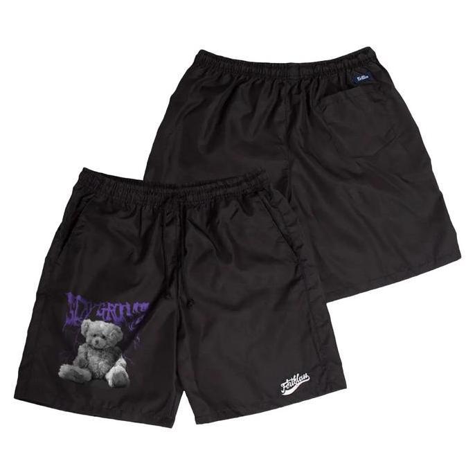 Fortklass Celana Pendek Bear Groovy Parasut Olahraga Pria Wanita Running Gym Sport Kolor Parasut Sab