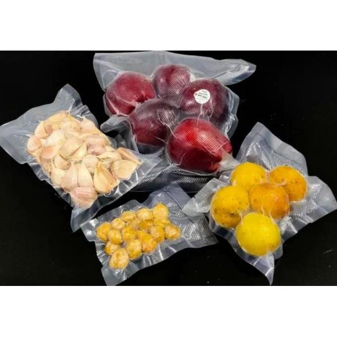 [100-Lbr] 20x30 Plastik VAKUM Makanan Embos / Plastik VACUM