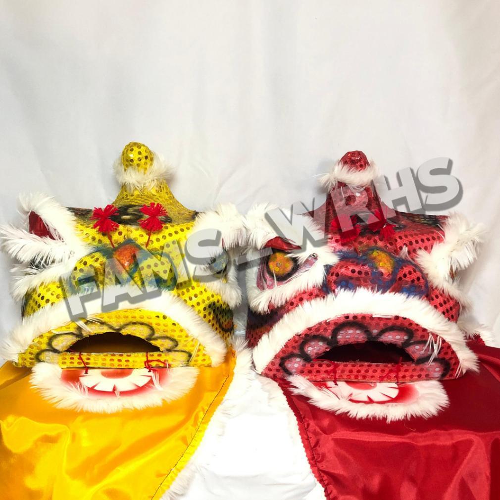 Barongsai Anak Dewasa Bahan Karton Tebal Kokoh Barongsai Kedip Fm -34