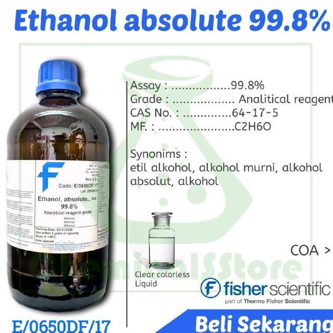 Ethanol absolute 99.8% | AR Fisher 2.5L