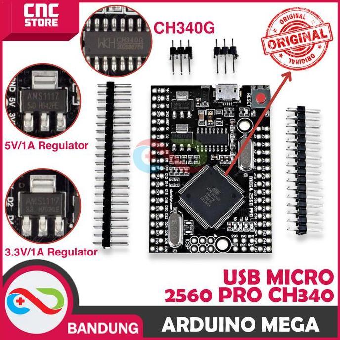 ARDUINO MEGA 2560 PRO CH340 MICRO USB