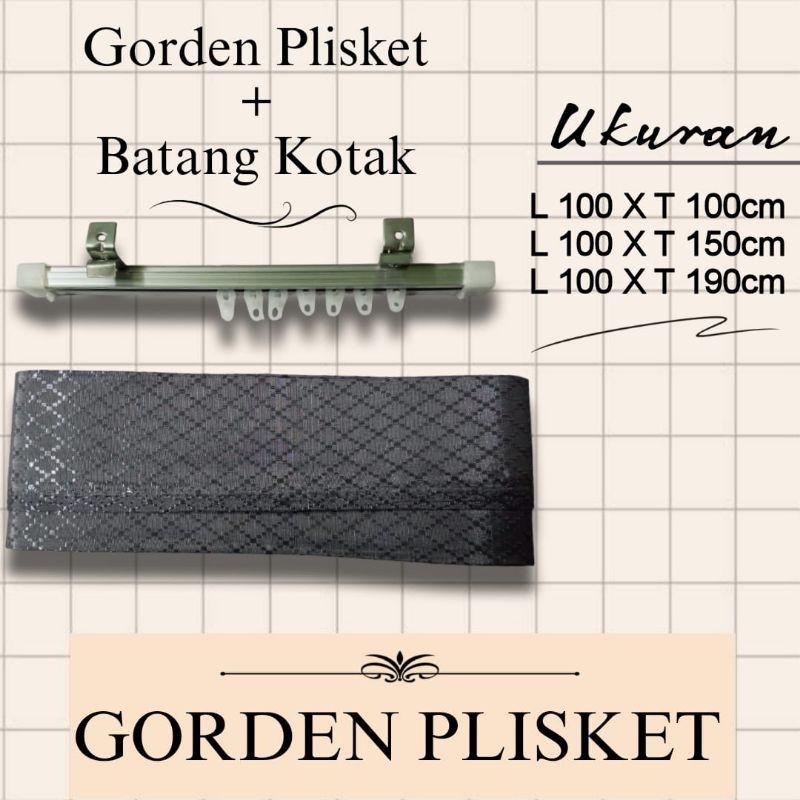 Gorden 1 Set Lengkap | Gorden 1 Paket Sama Besinya | Gorden Polos Murah 1 Set | Gorden Pintu Hordeng