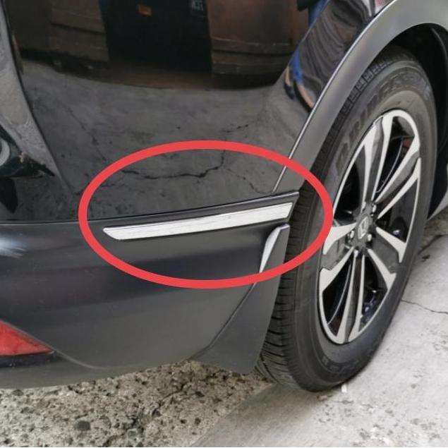 List bemper samping CRV Turbo tahun 2017-2022 chrome