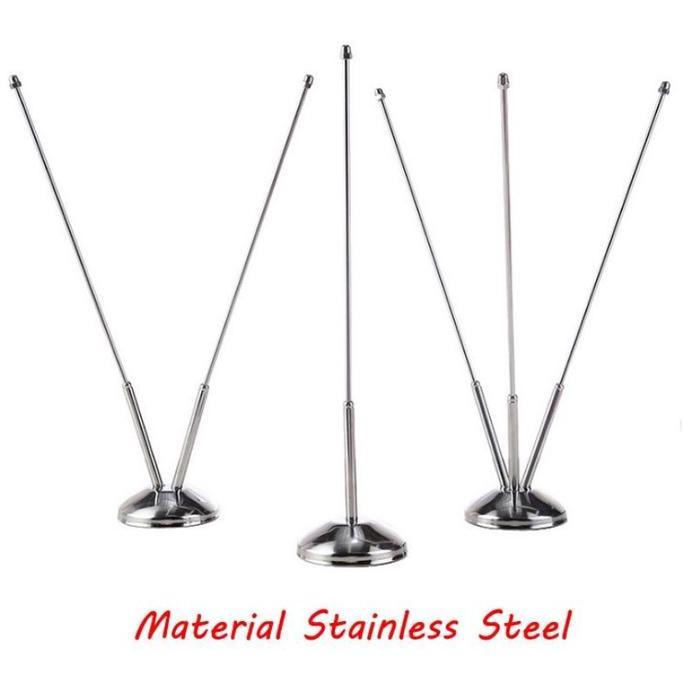 AWAYESH Tiang Bendera Kecil Stand Tiang Bendera Meja Tiang Stainless Bendera Bracket Tiang Bendera