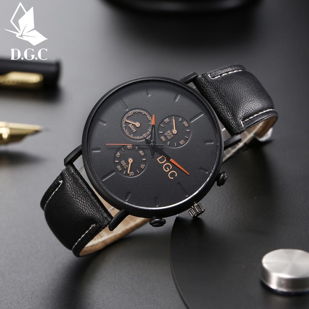 TERMURAH DGC Jam Tangan Pria  Rantai Stainless Steel Jam Tangan Pria Ikat Pinggang Jam Tangan Fashio
