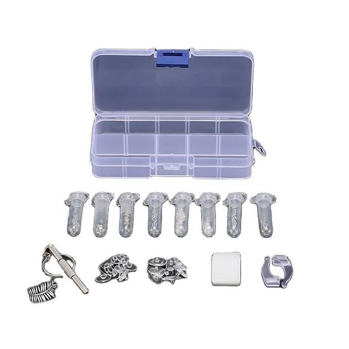 FOWERLEB Obeng Kacamata Set Lengkap / Baut Kacamata Set / Bantalan Hidung Kacamata Dan Pengait Telin