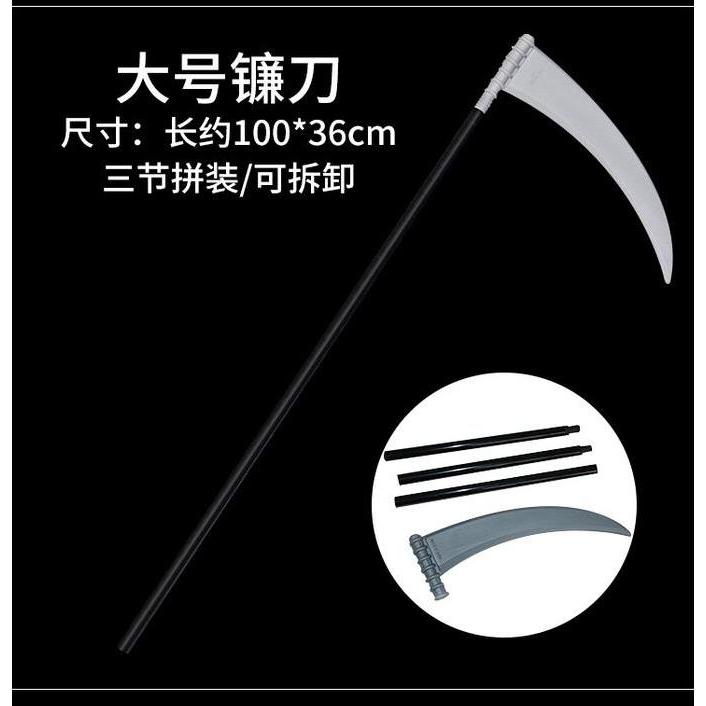 HWWP mainan halloween kapak iblis dewa kematian scythe sabit