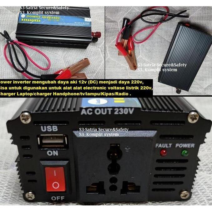 Power Inverter 1000W 1000watt inveter1000 W watt dari AKI DC 12v ke AC electronic Parts Komponen Ele