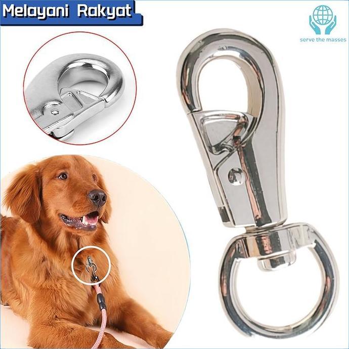 SWASAGARA Bull Snap Eye Bolt Eye Bolt Besar Kaitan Snap Hook 500kg Kaitan Anjing Ternak