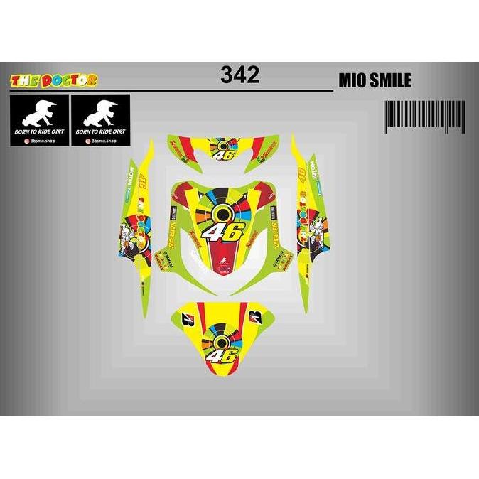Ready DECAL FULL BODY MIO SMILE VR46, STRIPING FULL BODY MIO SMILE VR46