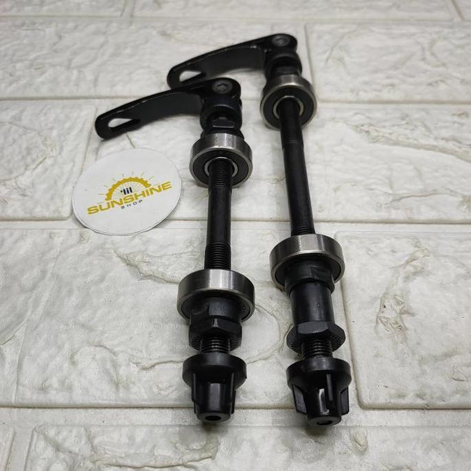 As QR Quick Release Bearing Untuk Hub Sepeda MTB Sepasang Depan Belakang