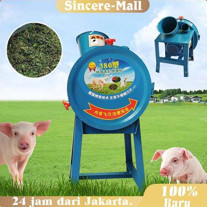 VIWIUWIU Mesin Pencacah Rumput Pakan Ternak / Mesin Coper Rumput Multifungsi / Gilingan Rumput