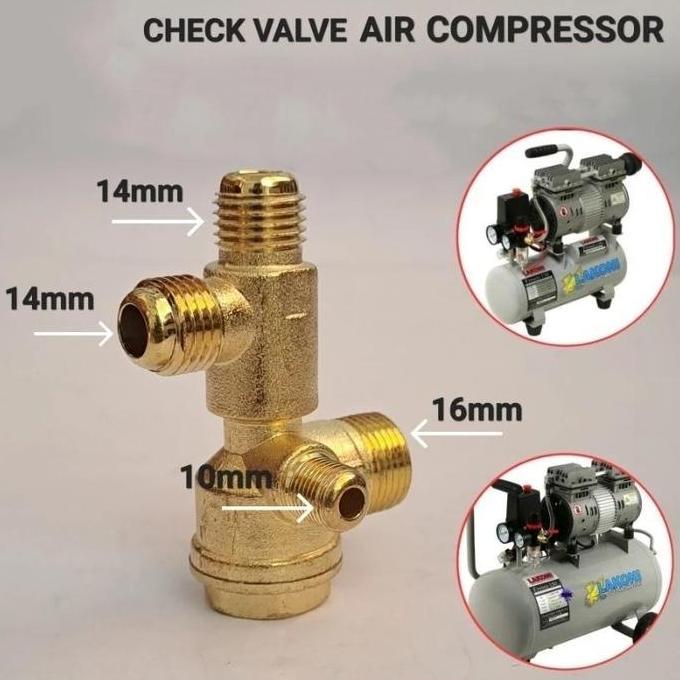 BAIAVY Check Valve untuk Kompresor Oilless Lakoni Fresco, Kualitas Terbaik, Mudah Dipasang