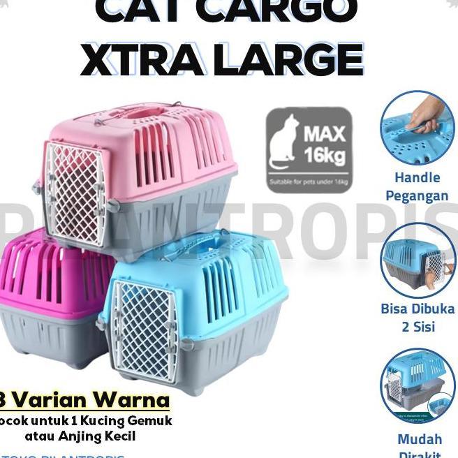 Pet Cargo Kucing Jumbo Xl Pet Kargo Kucing Box Travel Carrier Kucing