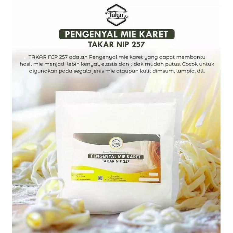 1KG   Pengenyal Mie Karet Takar NIP 257 | Pengenyal kulit dimsum, siomay, & lumpia | Membuat mie ela