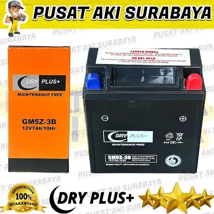 Promo ACCU KERING DRYPLUS GM5Z 7 AMPER AKI KERING MOTOR MIO SPORTY MEGAPRO GRAND LEGENDA SHOGUN 110 