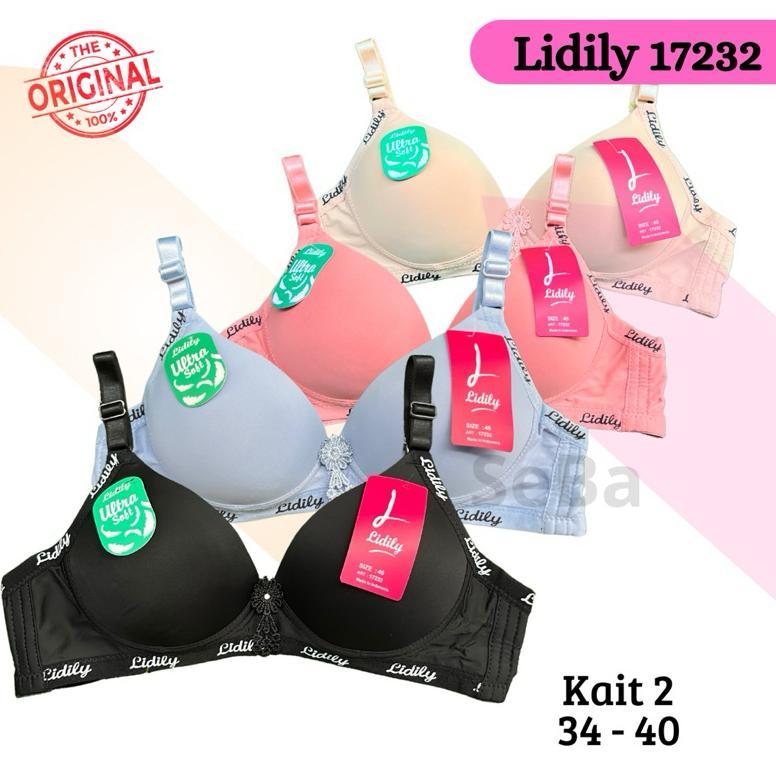 Bra Lidily Casual Cup A-B / Bh Busa Tipis Lidily Elastis Cup Kecil Tanpa Kawat Kait 2 / BH LD 17232