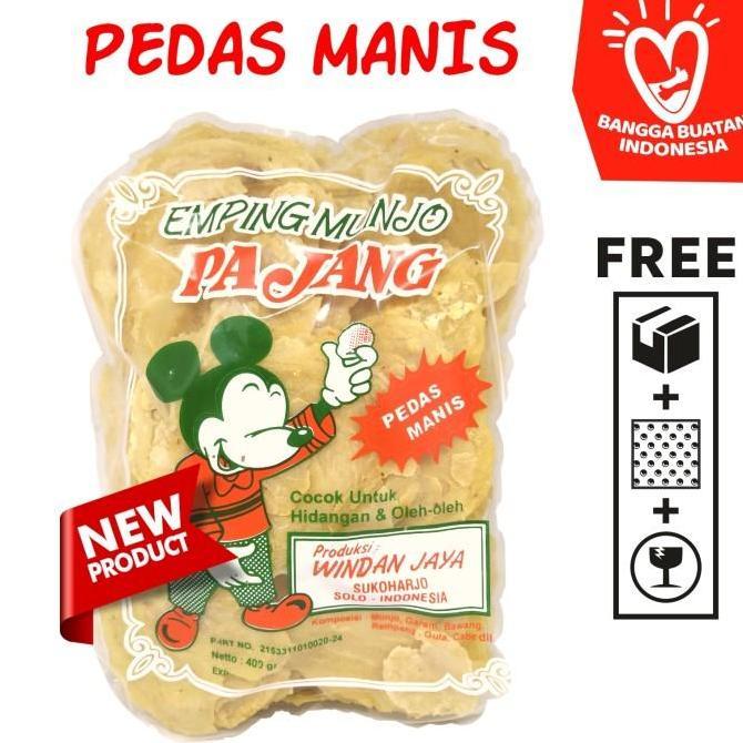Emping Melinjo / Belinjo Pajang Asli Solo - Asin / Manis / Pedas Manis