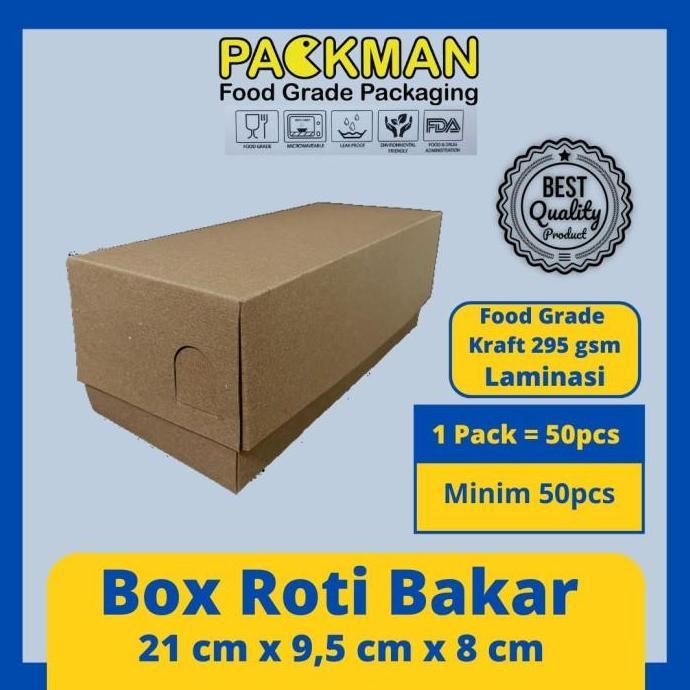DUS ROTI BAKAR BANDUNG LAMINASI / BOX ROTI BAKAR / KOTAK KUE BOMBOLONI