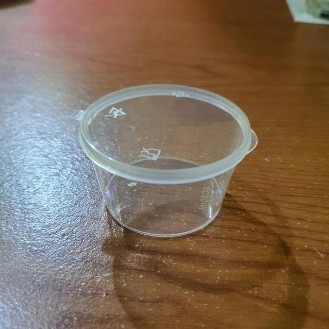 CUP SAUS TUTUP SAMBUNG 50ML / CUP SAUS SAMBAL 50ML / CUP SAOS SAMBAL