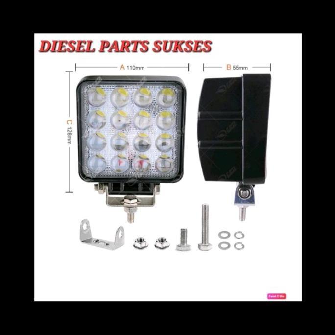 NEW PRICE - LAMPU SOROT/ LAMPU KERJA/ LAMPU LED EXCAVATOR FORKLIFT WHELL LOADER LIUGONG XCMG XGMA 16